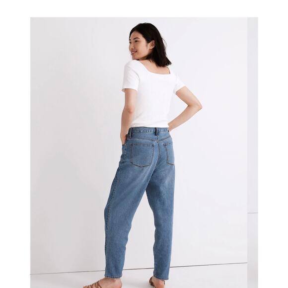Madewell Jewell Wash Baggy Tapered Relaxed Denim 80's Inspired Jeans Size 28 - Picture 4 of 12